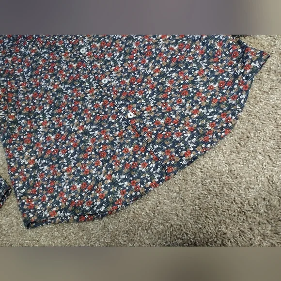 Good Man Brand Floral Long Sleeve Button Down Shirt NWT - Picture 6 of 9